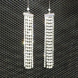 Bridal/formal rhinestone dangle earrings